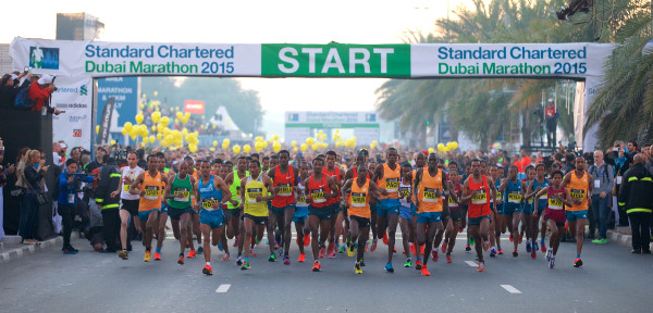 Start des Dubai Marathons