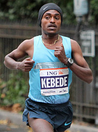 Der thiopier Tsegaye Kebede verdient als Zweiter an diesem Tag am meisten: 560.000 Dollar!