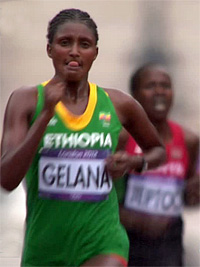Marathon Olympiasieg für Tiki Gelana
