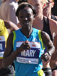 Mary Keitany aus Kenia - Favoritin für den Olympia Marathon